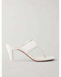 Neous - Vena 65 Leather-Trimmed Mesh Sandals - Lyst