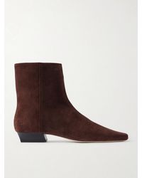 STAUD - Wally Suede Ankle Boots - Lyst