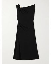 Versace - Embellished Draped Crepe-Jersey Mini Dress - Lyst