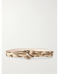 Isabel Marant - Lassio Snake-Effect Leather Belt - Lyst