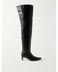 STAUD - Wally Leather Over-The-Knee Boots - Lyst