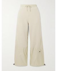 adidas By Stella McCartney - Truecasuals Shell-Paneled Organic Cotton-Blend Fleece Track Pants - Lyst