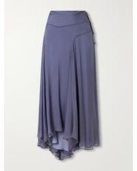Kallmeyer - Alyse Silk-Chiffon Midi Skirt - Lyst
