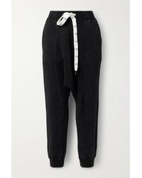 R13 Twister Cotton And Lyocell-blend Track Trousers - Black