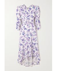 Isabel Marant Albisd Ruched Floral-print Stretch-crepe Maxi Dress - Multicolour