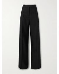 McQueen - Hose Mit Weitem Bein Aus Einer Woll-Mohairmischung - Lyst