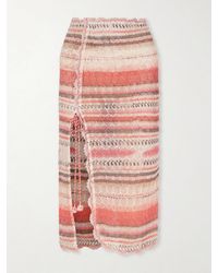 Isabel Marant - Noryane Crocheted Cotton-Blend Midi Skirt - Lyst