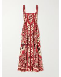ALÉMAIS - Kenny Floral-Print Crepe Midi Dress - Lyst