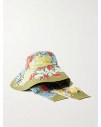 ALÉMAIS - Solstice Printed Linen Bucket Hat - Lyst
