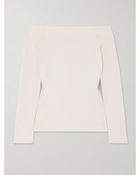 Tom Ford - Off-The-Shoulder Cashmere And Silk-Blend Top - Lyst