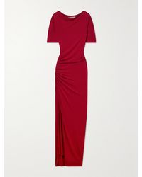 Jason Wu - Ruched Stretch-Jersey Maxi Dress - Lyst