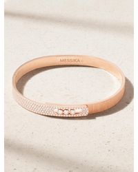 Messika - Move Noa Ciselé Armreif Aus 18 Karat Roségold Mit Diamanten - Lyst