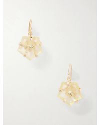 Jennifer Behr - Lyanna Crystal-Embellished-Tone Quartz Earrings - Lyst