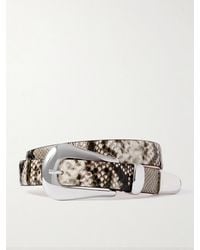 DEHANCHE - Colette Snake-Effect Leather Waist Belt - Lyst