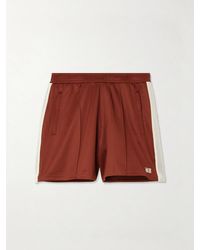 Wales Bonner - Motion Embroidered Mesh-Trimmed Jersey Shorts - Lyst