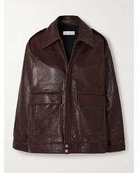 Nour Hammour - Drey Textured-Leather Jacket - Lyst