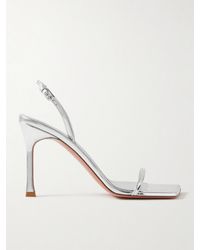 AMINA MUADDI - Maya Mirrored-Leather Sandals - Lyst
