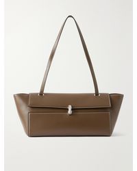 SAVETTE - Symmetry Trapeze Leather Shoulder Bag - Lyst