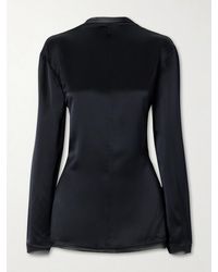TOVE - Beau Open-Back Tie-Detailed Silk Blouse - Lyst