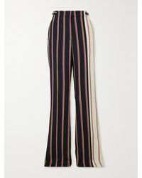 Gabriela Hearst - Jones Striped Wool And Silk-Blend Twill Wide-Leg Pants - Lyst