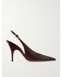 Gianvito Rossi - Sofia 95 Leather Slingback Pumps - Lyst