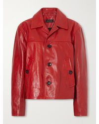 Wales Bonner - Kamala Leather Biker Jacket - Lyst