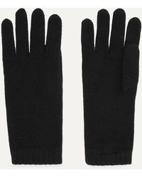 Damen Accessoires Handschuhe Johnstons of Elgin Kaschmir Net Sustain Fingerlose Handschuhe Aus Kaschmir In Zopfstrick in Grau 