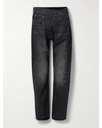 R13 - Crossover Asymmetric Distressed Mid-Rise Boyfriend Jeans - Lyst