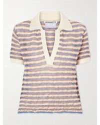 BERNADETTE - Ophelia Striped Wool Polo Shirt - Lyst