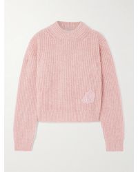 Cecilie Bahnsen - Appliquéd Wool Sweater - Lyst