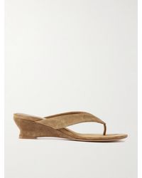 Le Monde Beryl - Suede 50 Wedge Sandals - Lyst