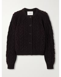 Lisa Yang - Winroe Cable-Knit Cashmere Cardigan - Lyst