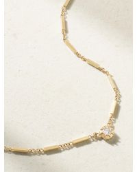 Jacquie Aiche - Sophia Large Kette Aus 14 Karat Mit Diamant - Lyst