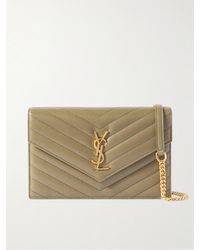 Saint Laurent - Cassandre Envelope Mini Matelassé Leather Shoulder Bag - Lyst