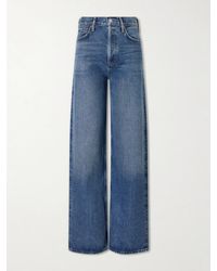 Agolde - Ren Long High-Rise Wide-Leg Jeans - Lyst