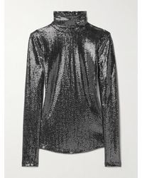 Isabel Marant - Joyela Sequined Stretch-Jersey Turtleneck Top - Lyst