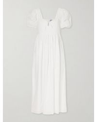 Thierry Colson - Calliope Embroidered Cotton Midi Dress - Lyst