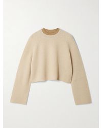 Max Mara - Funale Cropped Ribbed Wool And Cashmere-Blend Sweater - Lyst