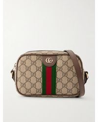 Gucci - Ophidia Mini Webbing And Leather-Trimmed Printed Coated-Canvas Shoulder Bag - Lyst