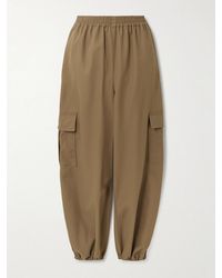 Max Mara - Glauco Cotton-Twill Tapered Pants - Lyst