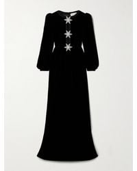 Saloni - Camille Embellished Velvet Gown - Lyst
