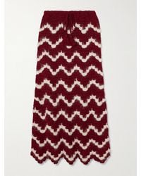 Escvdo - Safi Scalloped Crocheted Alpaca Midi Skirt - Lyst