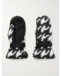 Perfect Moment - Davos Two-Tone Printed Padded Shell And Leather Mittens - Lyst