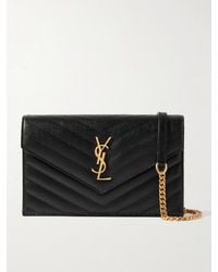 Saint Laurent - Cassandre Matelassé Textured-Leather Shoulder Bag - Lyst