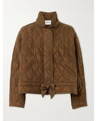 Isabel Marant - Zakiane Jacke Aus Gestepptem Canvas Zum Binden - Lyst