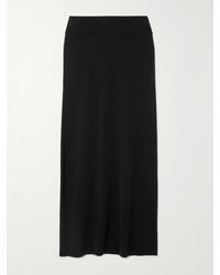 TOTEME - Lyocell And Cashmere-Blend Maxi Skirt - Lyst
