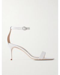 Manolo Blahnik - Chaos 70 Leather Sandals - Lyst