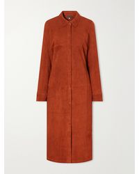 Stouls - Becky Suede Midi Dress - Lyst
