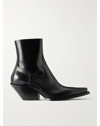 Saint Laurent - Dylan 45 Patent-Leather Ankle Boots - Lyst