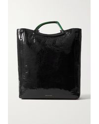 Dries Van Noten Ring-embellished Leather Tote in Black